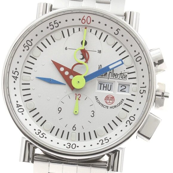 Alain Silberstein Chrono Bauhaus Day date Automatic Men's Watch_889581 - Picture 7 of 7